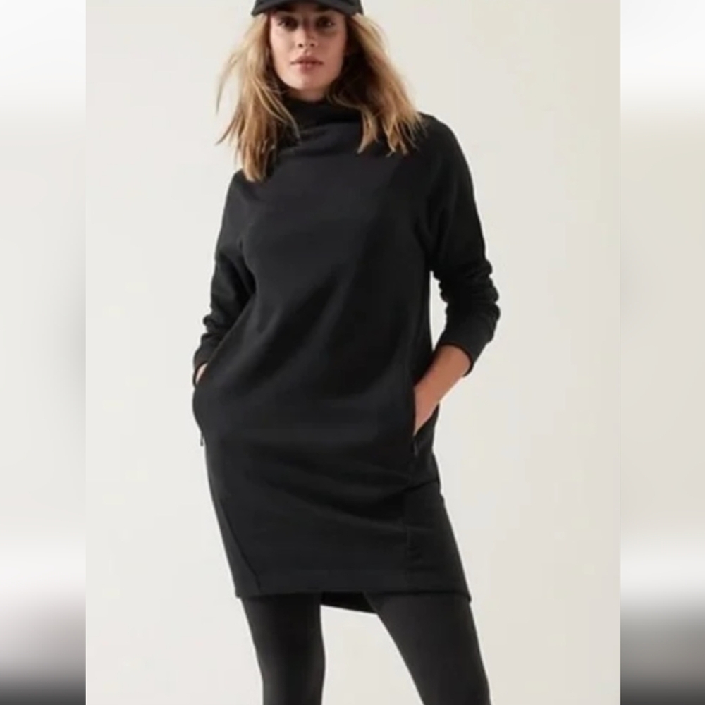 Athleta Cozy Karma Mock Neck Dress